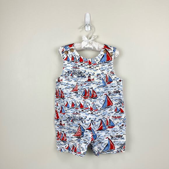 Classic Prep Childrenswear James Shortall Sailboats 18-24 Months - Picture 1 of 7